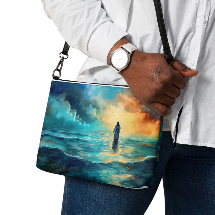 "Jesus Walks On Water" Christian Crossbody bag