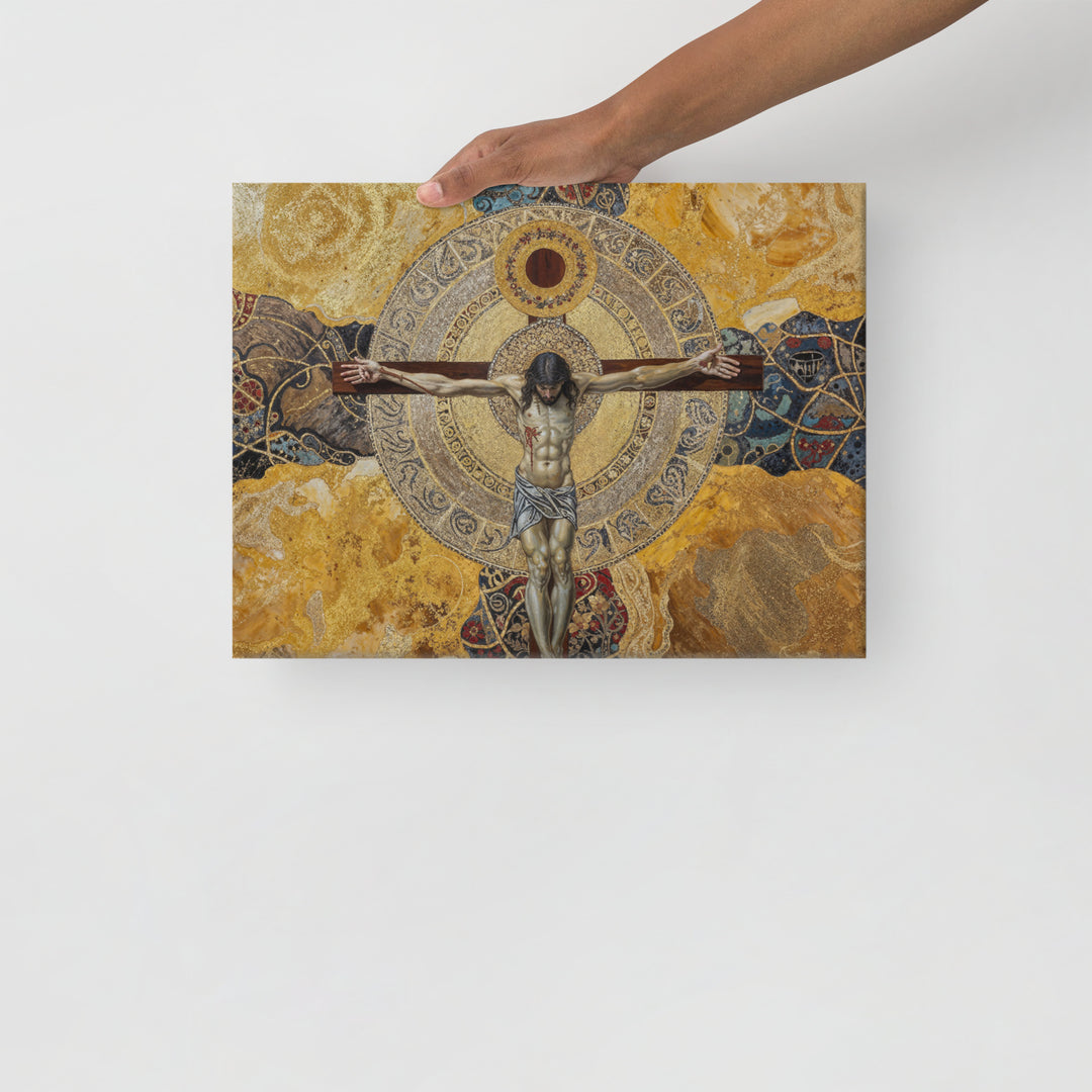"The Crucifixion" Christian Canvas Print (Style 6)