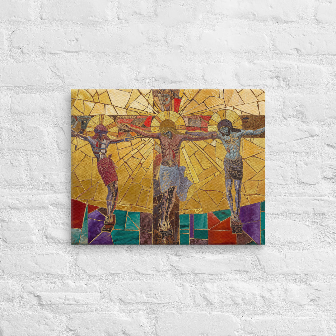 "The Crucifixion" Christian Canvas Print (Style 1)