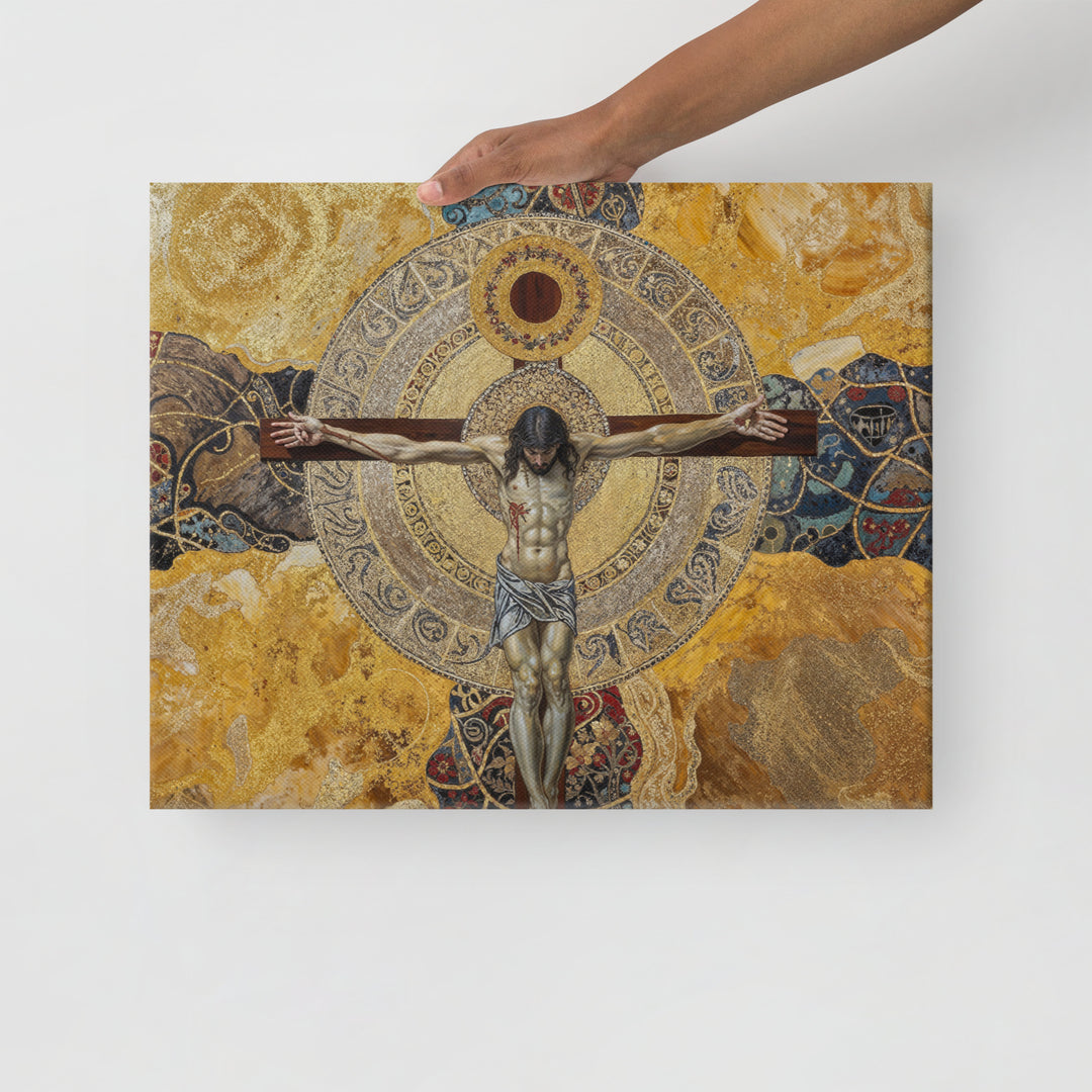 "The Crucifixion" Christian Canvas Print (Style 6)