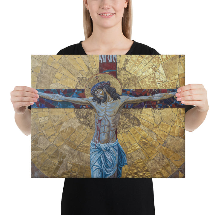 "The Crucifixion" Christian Canvas Print (Style 2)