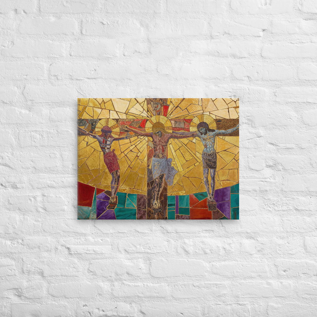 "The Crucifixion" Christian Canvas Print (Style 1)