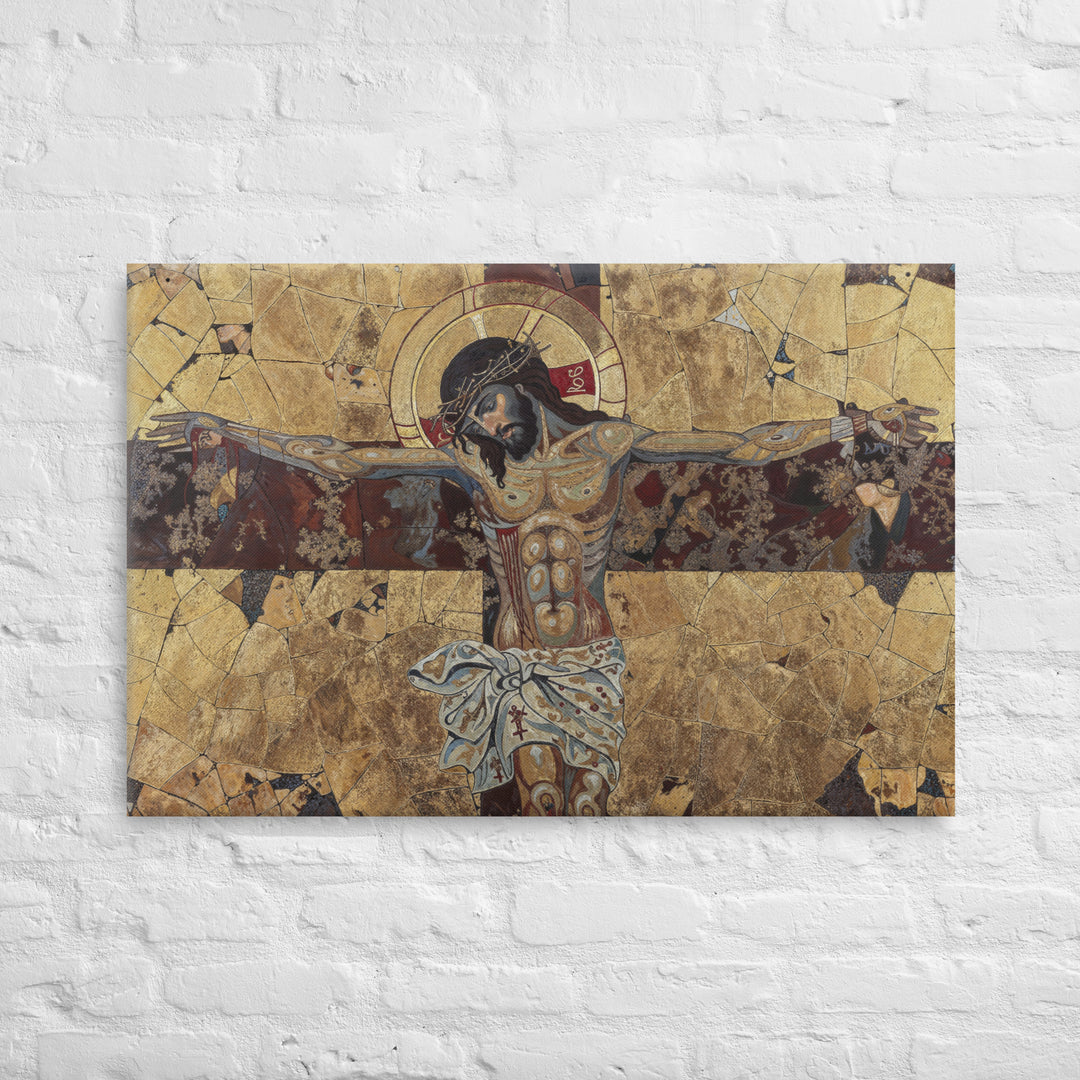 "The Crucifixion" Christian Canvas Print (Style 4)