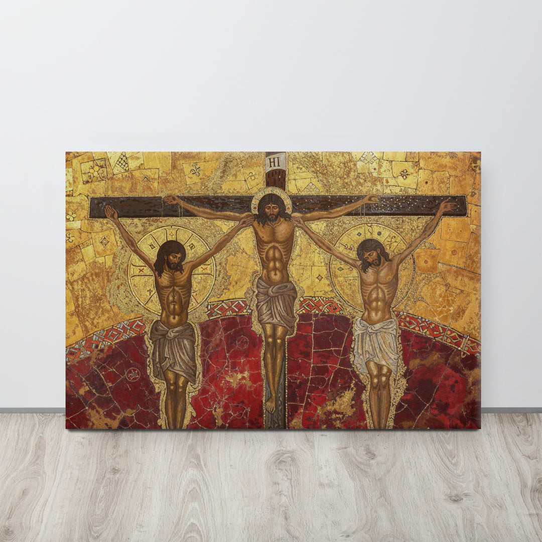 "The Crucifixion" Christian Canvas Print (Style 5)