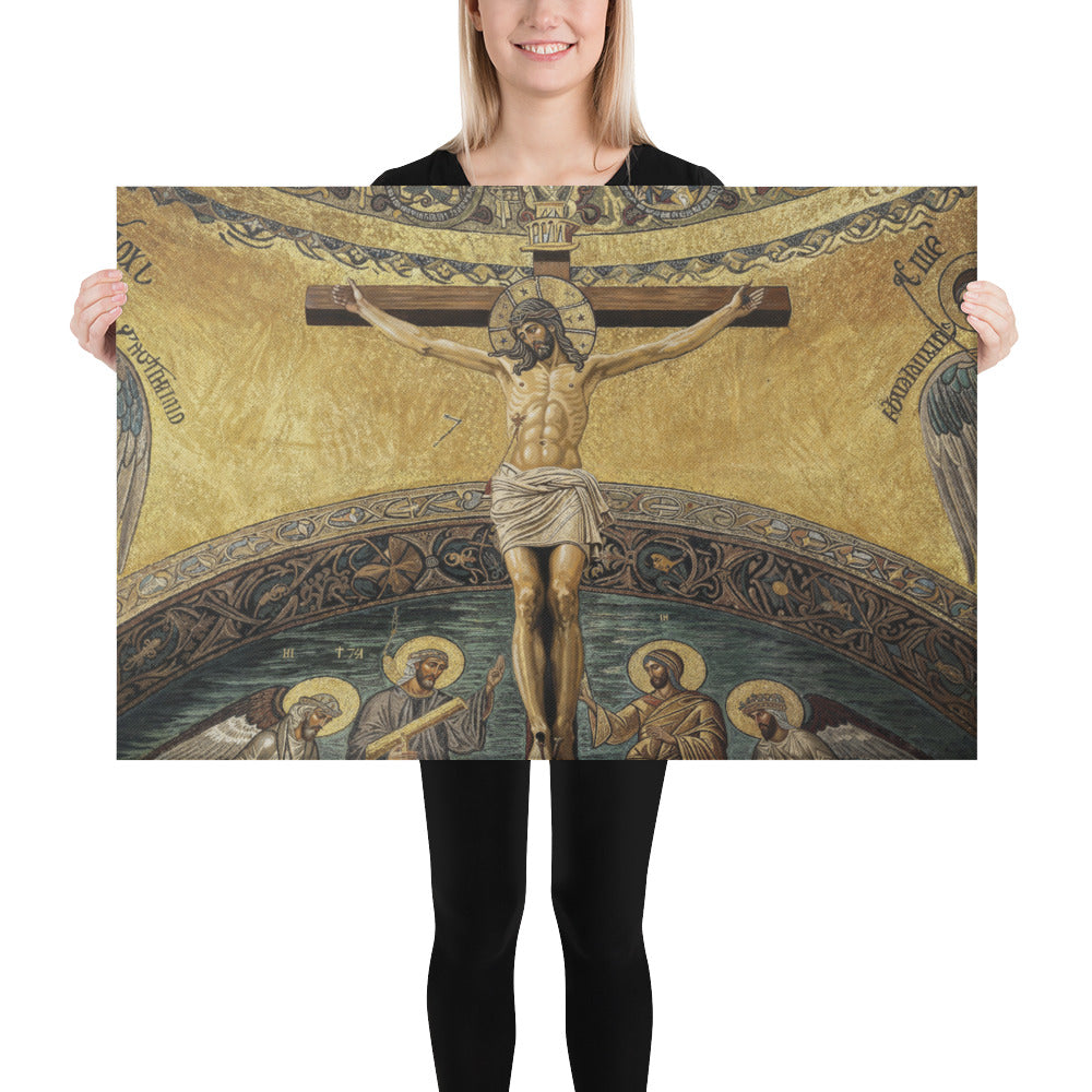 "The Crucifixion" Christian Canvas Print (Style 3)