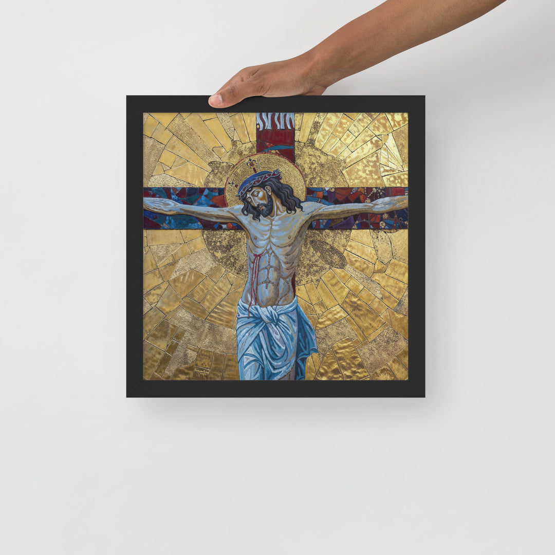 "The Crucifixion" Christian Framed Poster (Style 2)