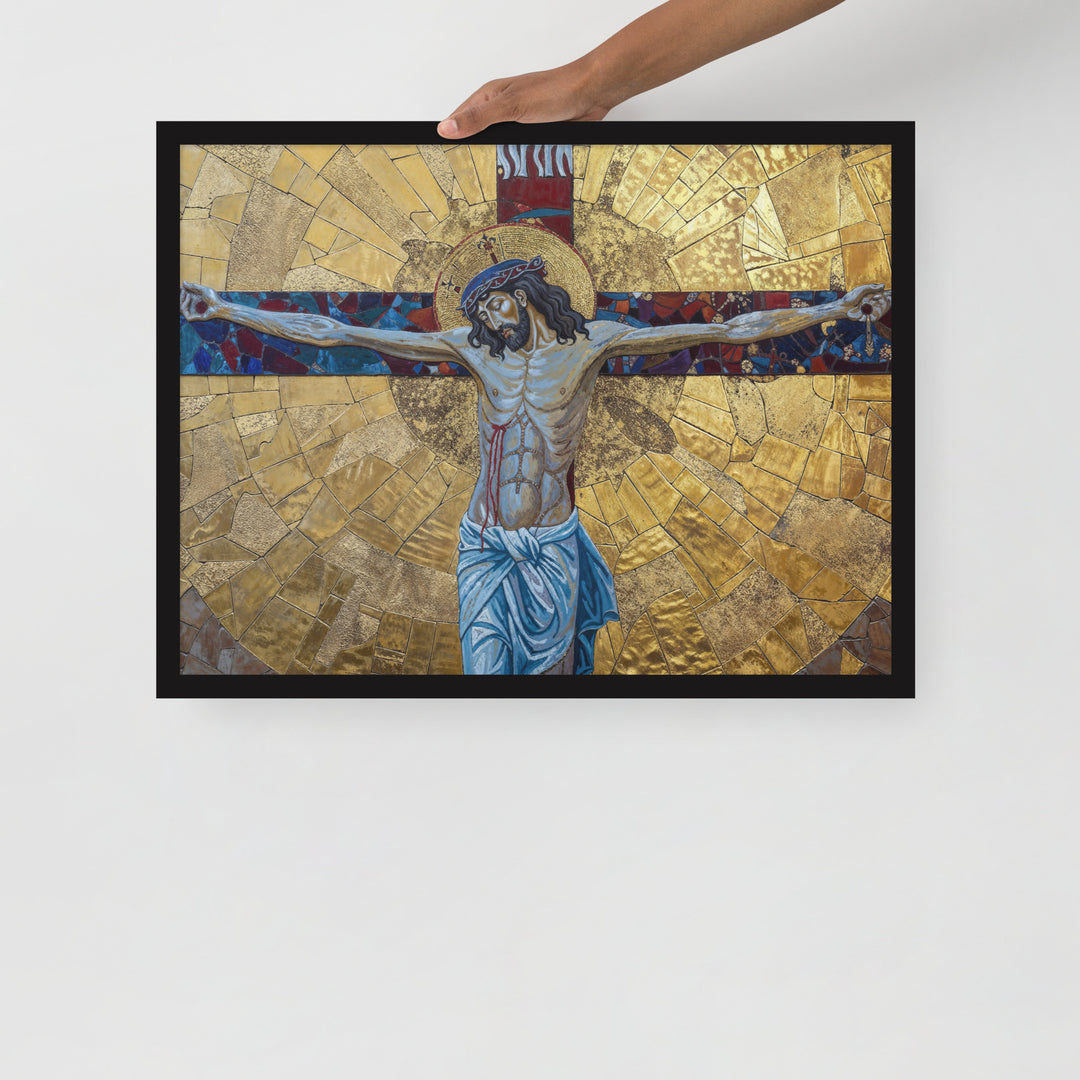 "The Crucifixion" Christian Framed Poster (Style 2)
