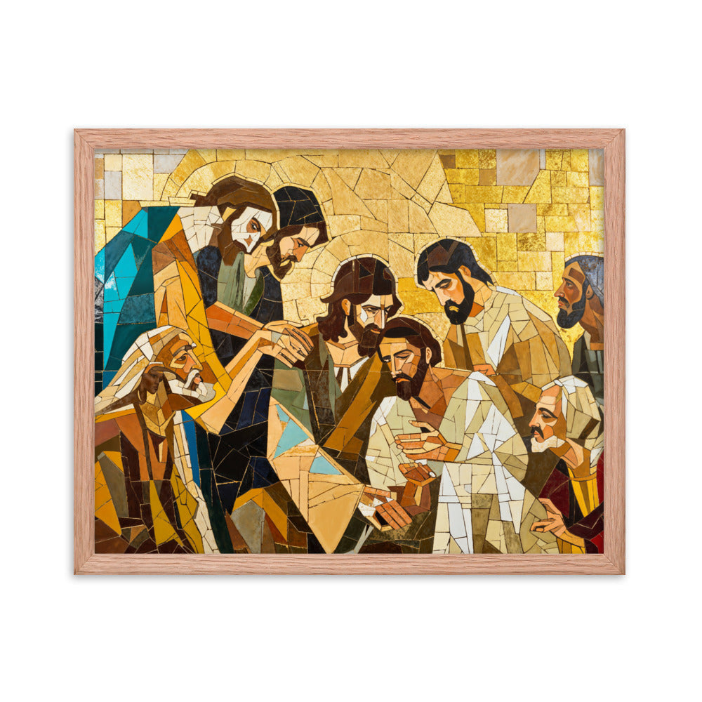 "Jesus Heals The Sick" Christian Canvas Print (Style 01)