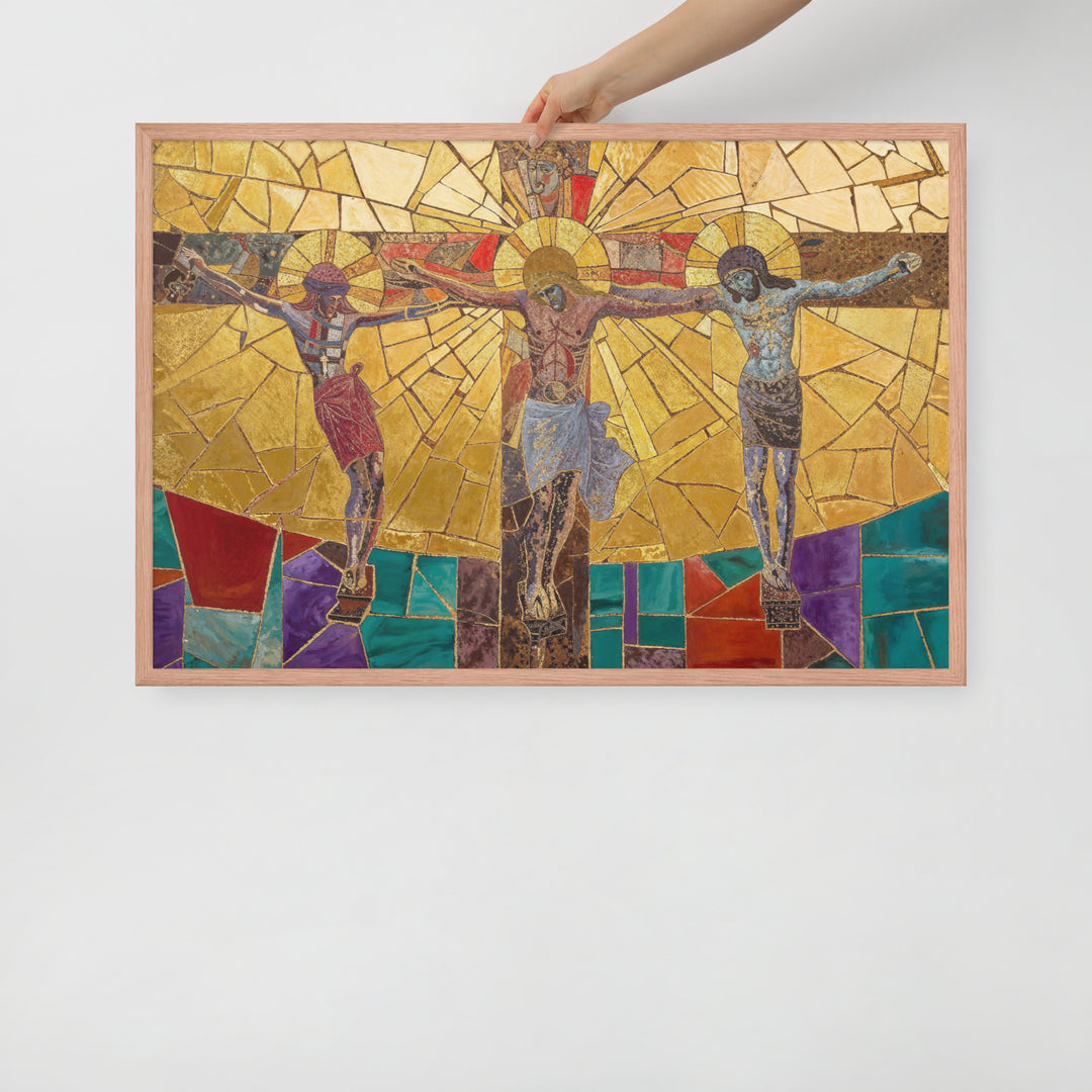 "The Crucifixion" Christian Framed Poster (Style 1)