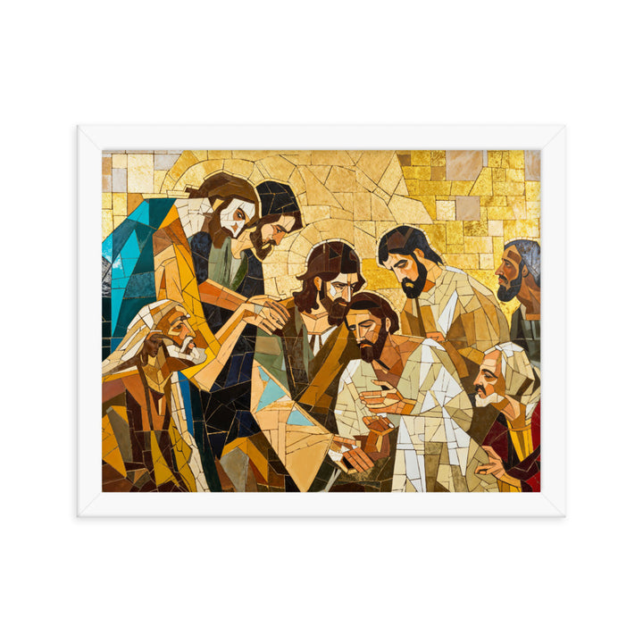 "Jesus Heals The Sick" Christian Canvas Print (Style 01)
