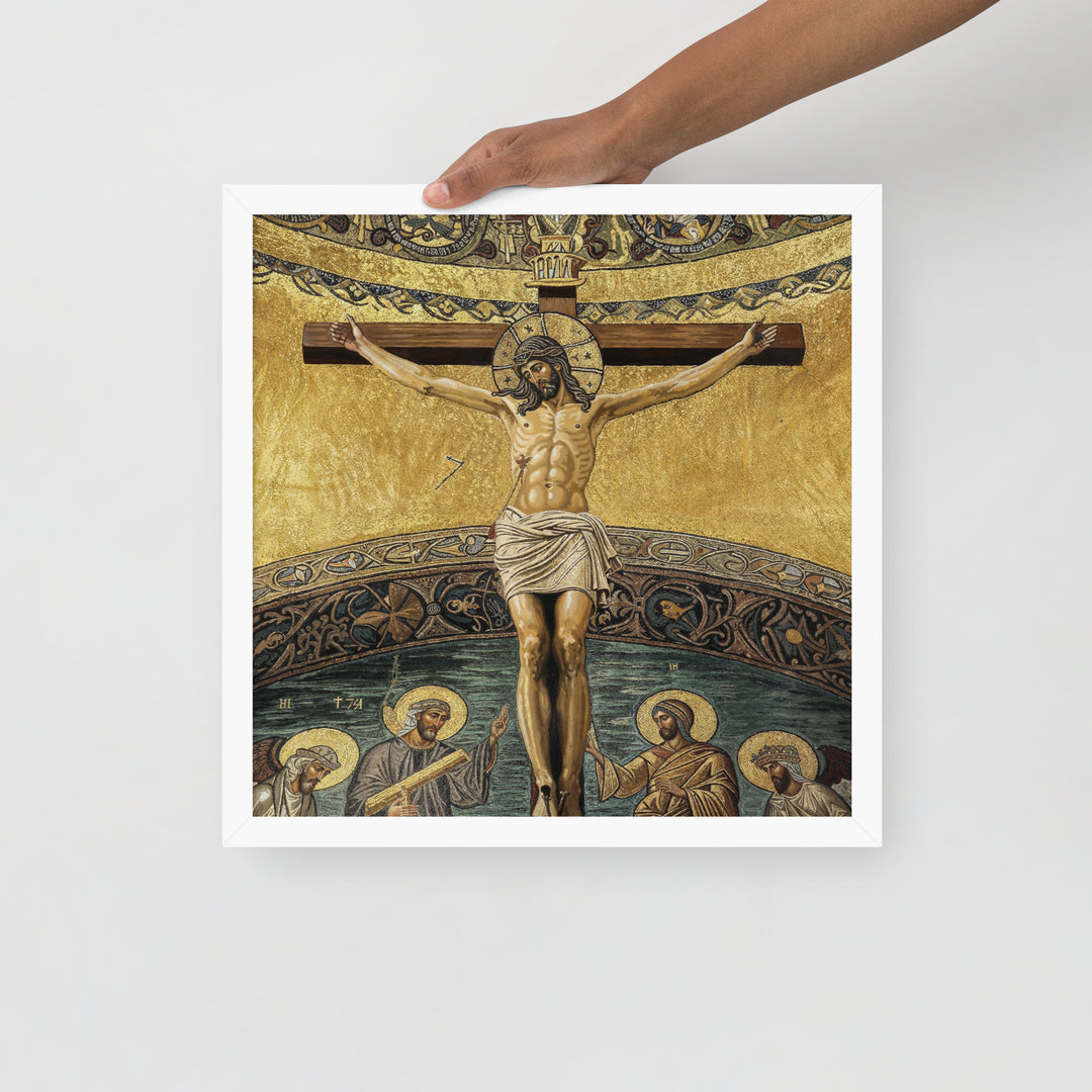 ”The Crucifixion" Christian Framed Poster (Style 2)