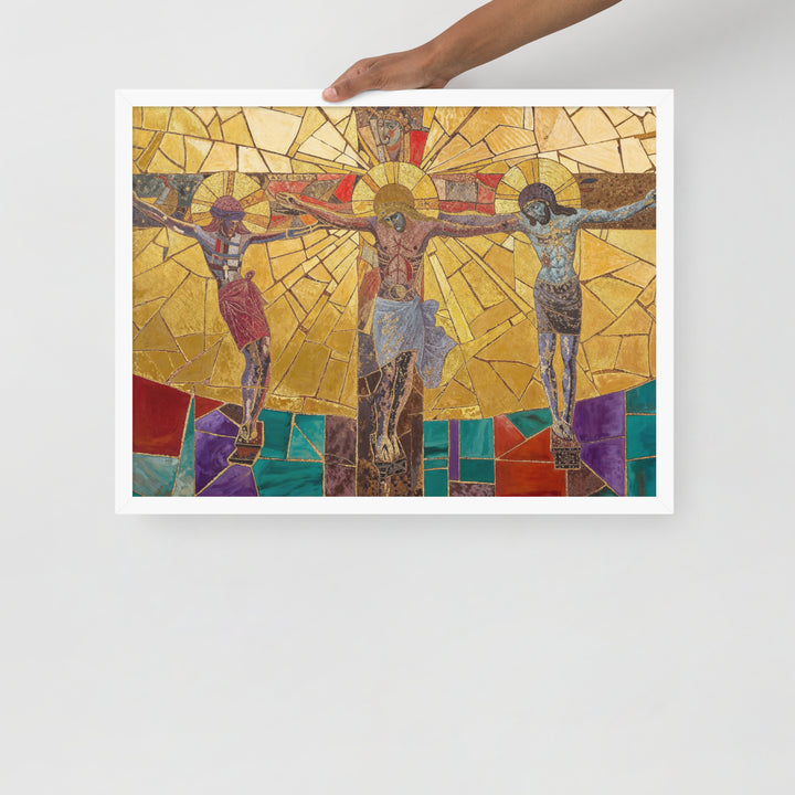 "Bishop Holding Chalice" Christian Framed Poster(Style 01)