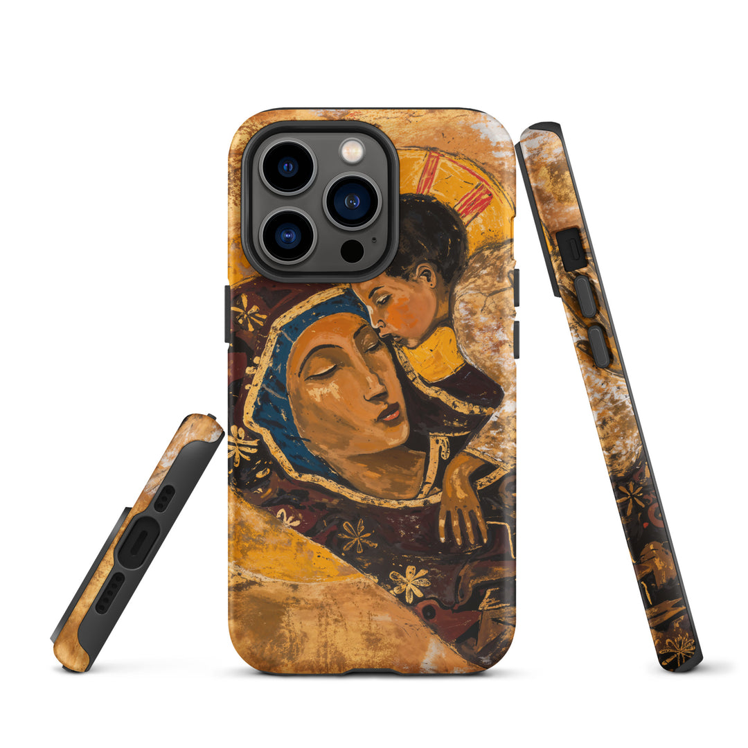 “Virgin Mary holding Christ” Christian iPhone Case (Style 01)